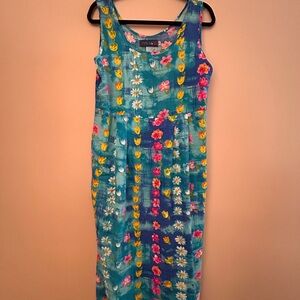 Floral Sleeveless Maxi Dress